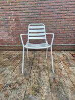 Antraciet metalen tuinstoelen 4stuks, Tuin en Terras, Ophalen, Gebruikt, Metaal