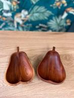 Teak houten peren bakje, Ophalen of Verzenden, Huis en Inrichting