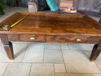 Teak salontafel, Gebruikt, 100 tot 150 cm, Minder dan 50 cm, Rechthoekig