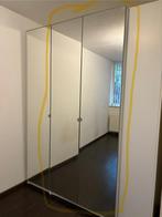 Ikea Pax kast met een spiegeldeur en 1 bruine deur, Huis en Inrichting, Kasten | Kledingkasten, Ophalen, Kunststof, Gebruikt, 100 tot 150 cm