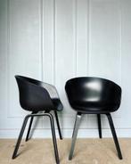 10 zwarte HAY About A Chair AAC22 design stoelen, Huis en Inrichting, Vijf, Zes of meer stoelen, Ophalen of Verzenden, Hout, Zo goed als nieuw