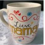 Mok “lieve mama”, Huis en Inrichting, Keramiek, Ophalen of Verzenden, Zo goed als nieuw, Overige stijlen