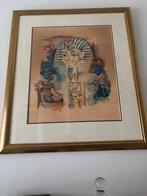 2 geborduurde schilderijen inclusief lijsten, Ophalen