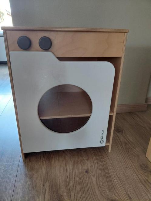 Wesco Houten Speelgoed Wasmachine, Kinderen en Baby's, Speelgoed | Houten speelgoed, Gebruikt, Meubelstuk of Keukentje, Ophalen