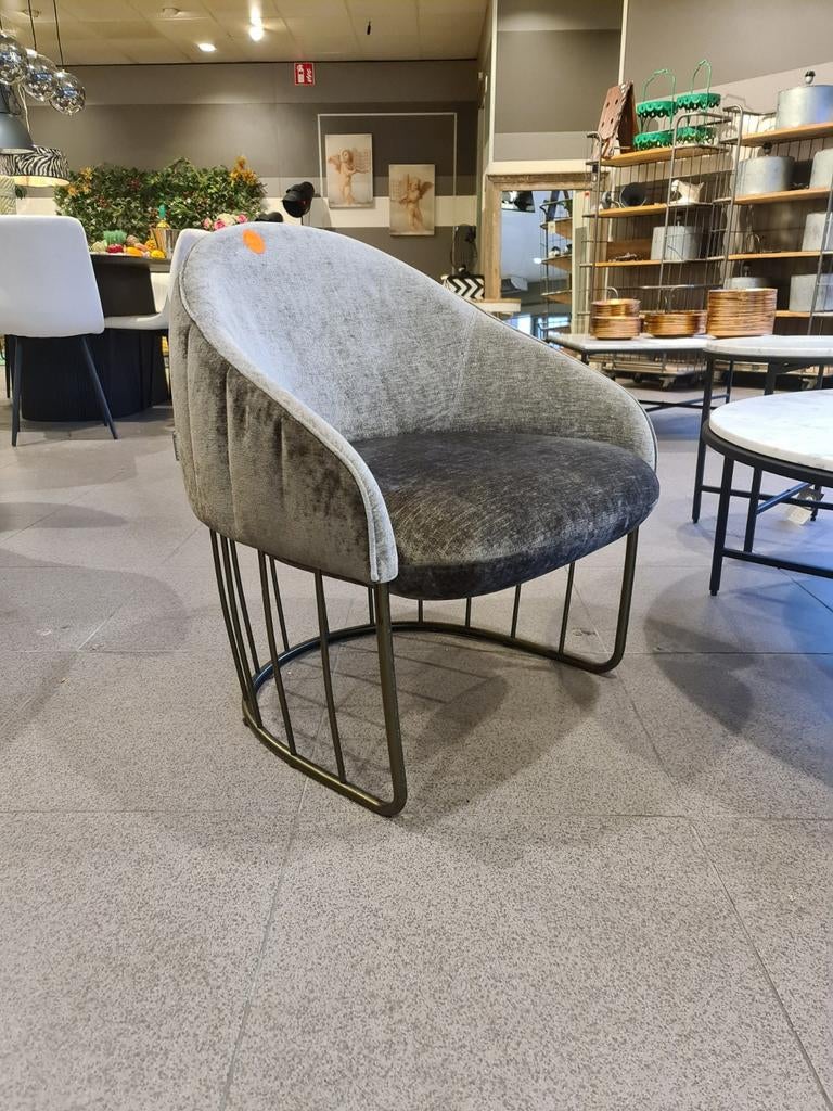 Sancal fauteuil Spaans design velvet cocktail model €95 ps, Ophalen, Industrieel landelijk barok brocante koloniaal boheems vintage