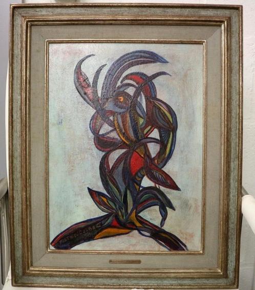 Willy Mathieu COLBERT, l'oiseau bleu, Antiek en Kunst, Kunst | Schilderijen | Klassiek, Ophalen of Verzenden