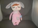snooze baby pop katoen velours met konijnen oren roze jurk, Ophalen of Verzenden, Zo goed als nieuw, Overige typen