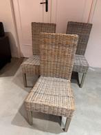 4 Rotan Stoelen - Stijlvol en Comfortabel, Ophalen, Gebruikt, Bruin, Riet of Rotan