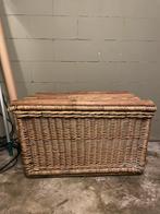 Vintage Rieten Mand - Opbergruimte, Ophalen, Overige materialen, Gebruikt, 50 tot 100 cm