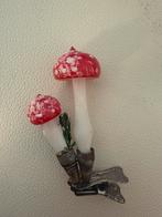 Vintage oude kerstbal paddenstoel, Diversen, Kerst, Ophalen of Verzenden, Gebruikt