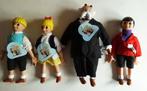 4 poppen uit de strips Jommeke  1995 Het Volk N.V. België, Ophalen of Verzenden, Kuifje, Zo goed als nieuw, Beeldje of Figuurtje