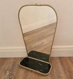 Vintage retro spiegel drieluik kapspiegel plateau, Minder dan 50 cm, Ophalen of Verzenden, Zo goed als nieuw, Minder dan 100 cm