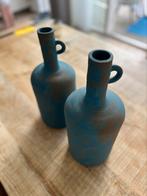 Blauwe stenen vaasje / kruikjes, Ophalen, Blauw, Aardewerk of Porselein, Zo goed als nieuw