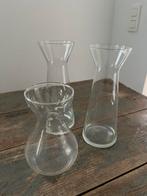 ANTIEK VINTAGE GLAS VAAS HYACINTGLAS BLOEMBOLLEN, Antiek en Kunst, Ophalen of Verzenden