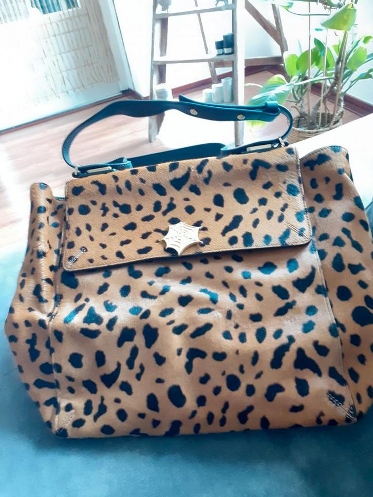 Exclusieve leopard tas, Sieraden, Tassen en Uiterlijk, Tassen | Reistassen en Weekendtassen, Nieuw, Bruin, 30 cm of meer, Minder dan 35 cm
