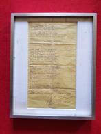 origineel gedicht uit Kamp Ruischerbrug te Groningen wo2, Ophalen of Verzenden, Nederland