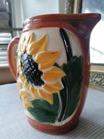 oude barbotine kan, oude bloemen kan, Antiek en Kunst, Antiek | Keramiek en Aardewerk, Ophalen of Verzenden