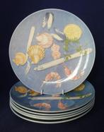 Wedgwood Queen's Ware - borden Seafood (zeevruchten), Ophalen of Verzenden, Zo goed als nieuw, Bord(en), Wedgwood