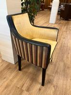 LAATSTE KANS - Goud Gestreepte Horeca Fauteuil Satteliet, Ophalen, Zo goed als nieuw, Stof, Minder dan 50 cm