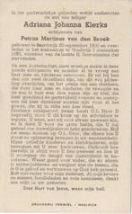 Adriana J. Klerks 1900 Baardwijk + 1959 Waalwijk, 59 jaar, Verzenden