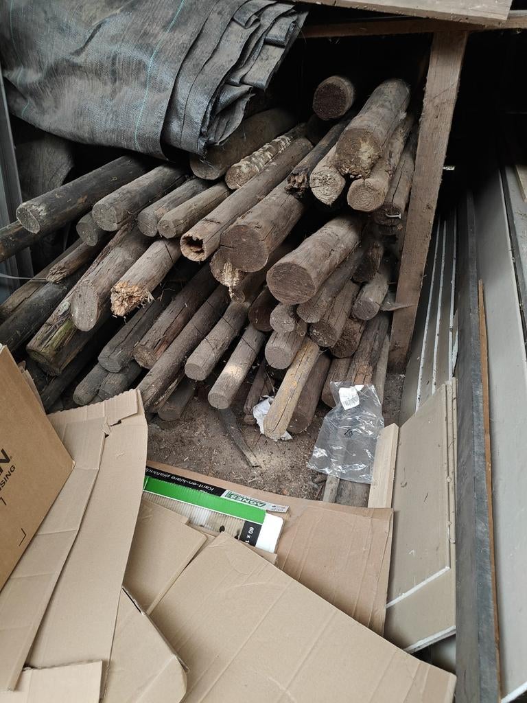 Palen diverse lengtes/diktes, Minder dan 3 m³, Ophalen of Verzenden