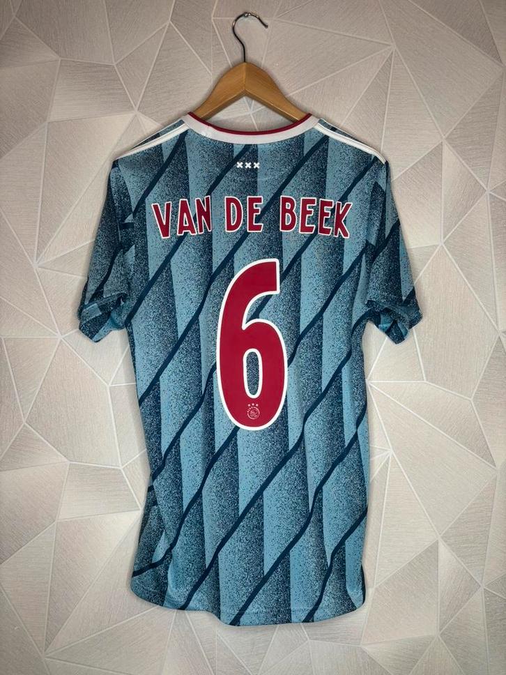 Ajax Uit 2020/2021 Van De Beek, Sport en Fitness, Voetbal, Zo goed als nieuw, Shirt, Maat M, Ophalen of Verzenden