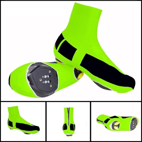 Fietsoverschoenen L 41 42 fluor groen racefiets overschoenen, Fietsen en Brommers, Fietsaccessoires | Fietskleding, Nieuw, Dames