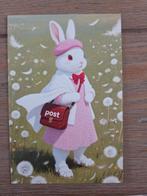 POSTCROSSING POSTBODE  A   WIT KONIJN, Ophalen, Hond of Kat