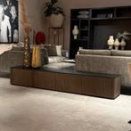 tv dressoir Japandi 240cm noten met ronde vormen, Huis en Inrichting, Kasten | Televisiemeubels, Ophalen, Zo goed als nieuw, 200 cm of meer