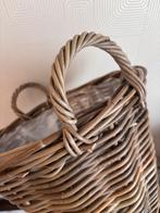 Rieten Mand - Aardappelmand, Mand, Rond, Ophalen of Verzenden, Zo goed als nieuw