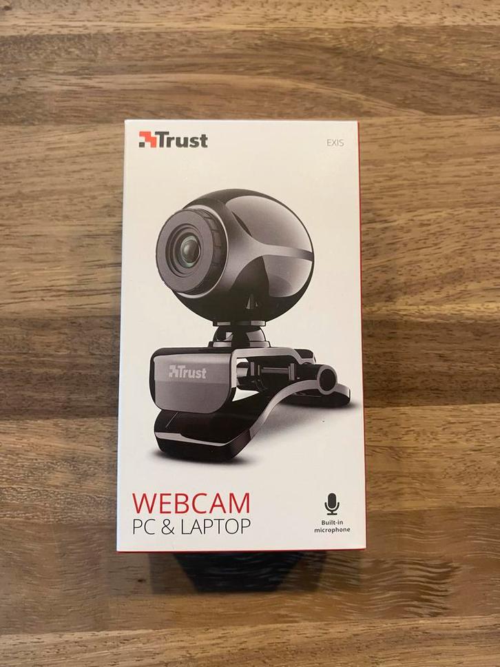 Trust Exis - Webcam - Zwart, Computers en Software, Webcams, Windows, Microfoon, Ophalen of Verzenden
