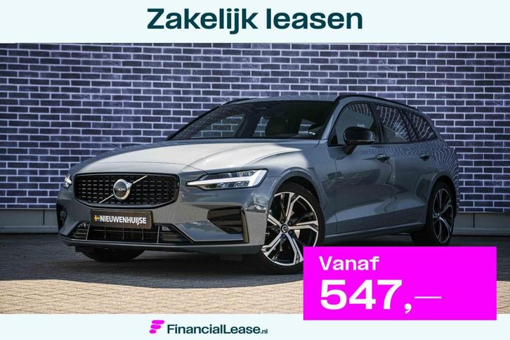 Volvo V60 2.0 B4 Plus Dark | Adaptive Cruise Control | 19”, Auto's, Volvo, Bedrijf, Lease, Financial lease, V60, ABS, Achteruitrijcamera