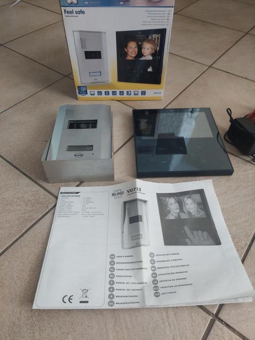 Elro VD71Z Video deurbel met 7" scherm, Huis en Inrichting, Deurbellen, Zo goed als nieuw, Bedraad, Ingebouwde camera, Terugspreekfunctie