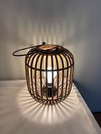 Rotan lamp, Huis en Inrichting, Lampen | Tafellampen, Ophalen of Verzenden, Zo goed als nieuw, Minder dan 50 cm