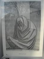 2 stuks Art print posters Josep Maria Subirachs, Rechthoekig Staand, Met lijst, Ophalen of Verzenden, Zo goed als nieuw