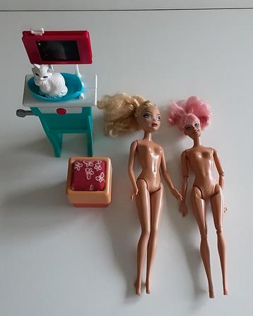 Barbie pop - Barbie poef en Barbie poes op röntgen apparaat beschikbaar voor biedingen