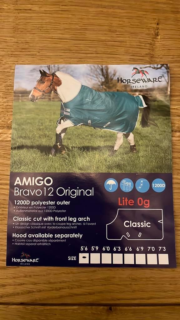 Nieuwe amigo bravo regendeken met losse hals, Dieren en Toebehoren, Paarden en Pony's | Dekens en Dekjes, Nieuw, Deken, Ophalen of Verzenden