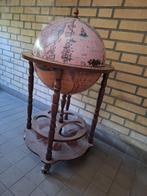 Wereldbol - Globebar - Hout - Bruin, Ophalen, Met plank(en), Classic style, Gebruikt