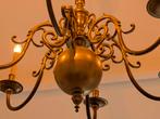 Antieke koperen kroonluchter kerk - 80cm - 6 armen, Ophalen of Verzenden