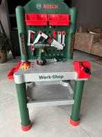 Bosch werkbank kind met accu boormachine, Ophalen, Zo goed als nieuw