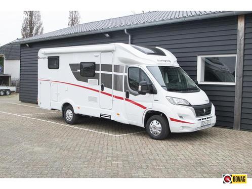 Sunlight T66 halfintegraal camper met enkele bedden, Caravans en Kamperen, Campers, Bedrijf, Half-integraal, tot en met 3, Sunlight