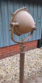 Pracht antieke scheepslamp, schijnwerper lamp, zoeklicht., Ophalen, Gebruikt, Industrieel-nautisch-vintage- stoer wonen-stoer werken