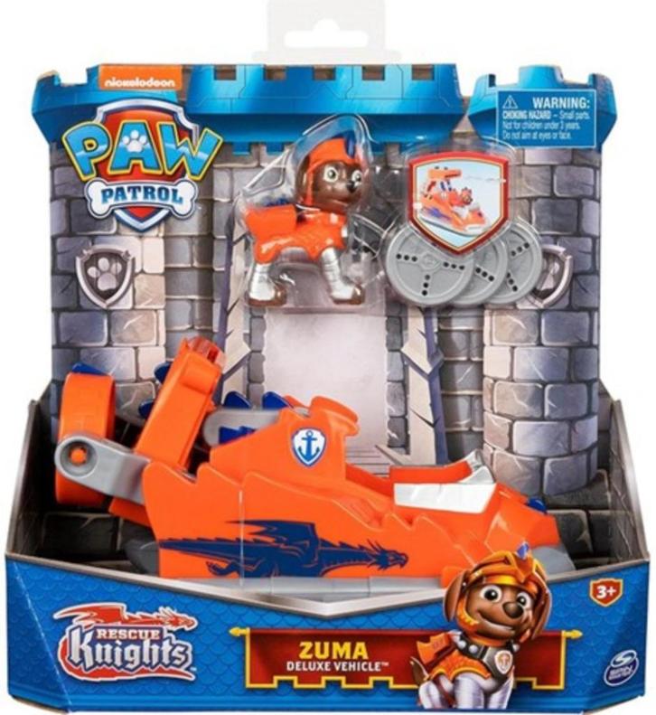 Paw Patrol: Rescue Knights: Deluxe Vehicle Zuma, Kinderen en Baby's, Speelgoed | Speelgoedvoertuigen, Nieuw, Ophalen of Verzenden