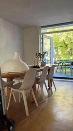 4 ikea odger eetkamerstoelen ivoorkleurig, Huis en Inrichting, Stoelen, Ophalen, Kunststof, Overige kleuren, Zo goed als nieuw