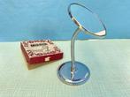 Vintage make up spiegel gooseneck mirror, zwanenhals spiegel, Antiek en Kunst, Ophalen of Verzenden, Rond, Minder dan 50 cm
