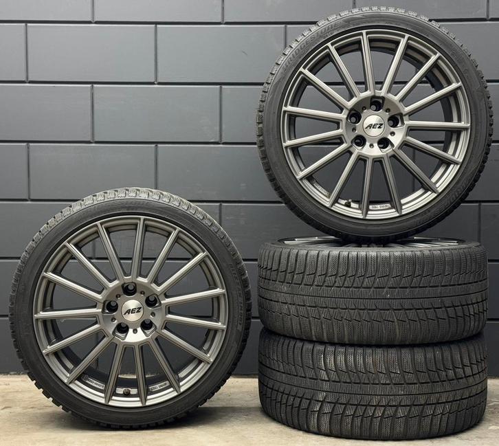 19 inch AEZ Steam - Audi A5 5x112 ET32 255/35/19 Bridgestone, Auto-onderdelen, Banden en Velgen, Banden en Velgen, Winterbanden