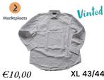 Northwest Slim-Fit Overhemd effen wit XL 43/44, Kleding | Heren, Nieuw, Halswijdte 43/44 (XL), Ophalen of Verzenden, Wit