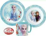 Disney Frozen Kinderservies met Mok - Magnetron, Ophalen of Verzenden, Nieuw