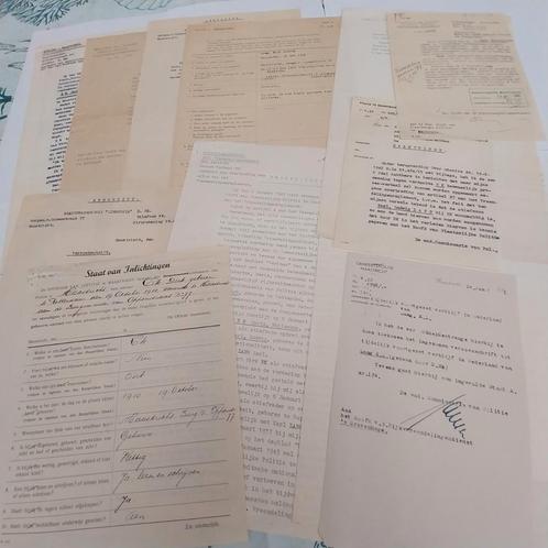 Wo2 documenten politie en vreemdelingendienst Maastricht, Verzamelen, Militaria | Tweede Wereldoorlog, Nederland, Ophalen of Verzenden