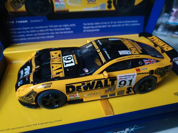 Scalextric TVR T400R DeWalt - Zeldzaam!, Hobby en Vrije tijd, Modelauto's | 1:18, Zo goed als nieuw, Auto, Overige merken, Ophalen of Verzenden